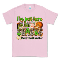Bubblegum Pink im just here for the snacks basketball brother Classic Tee - Zillion Design Studio