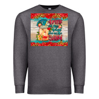 Charcoal Heather drink in my hand toes in the sand tumbler Premium Sweatshirt - HRA Design Shop