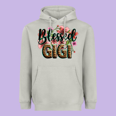 Flowers Blessed Gigi Heavyweight Hoodie Designed By Zillion Design Studio