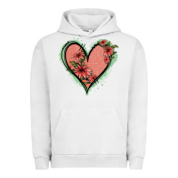 Pigment Lunar Rock Pink Glitter Floral Heart Urban Hoodie - Jasminsmagicworld