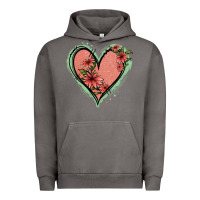 Pigment Tornado Pink Glitter Floral Heart Urban Hoodie - Jasminsmagicworld