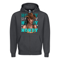 Smoke howdy howdy black girl Zipper Hoodie - texasbilliewilder