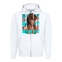White howdy howdy black girl Zipper Hoodie - texasbilliewilder