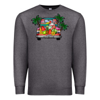 Charcoal Heather summer truck Premium Sweatshirt - CowhideDigitalArt
