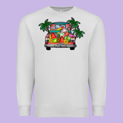 Summer Truck Premium Sweatshirt Designed By Cowhidedigitalart