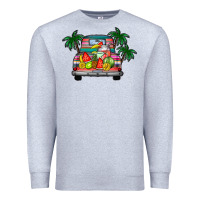 Heather Grey summer truck Premium Sweatshirt - CowhideDigitalArt