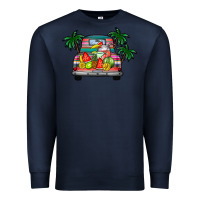 Navy summer truck Premium Sweatshirt - CowhideDigitalArt