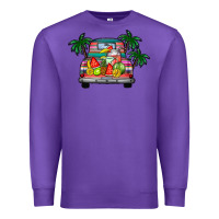 Purple summer truck Premium Sweatshirt - CowhideDigitalArt