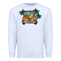 White summer truck Premium Sweatshirt - CowhideDigitalArt