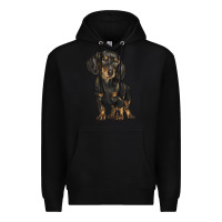 Black dachshund Premium Hoodie - BarkalooDesign
