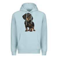 Blue Mist dachshund Premium Hoodie - BarkalooDesign