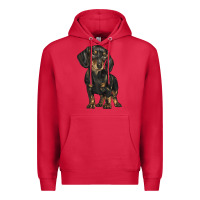 Cardinal dachshund Premium Hoodie - BarkalooDesign