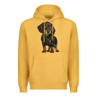 Mustard dachshund Premium Hoodie - BarkalooDesign