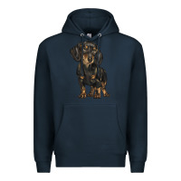 Navy dachshund Premium Hoodie - BarkalooDesign