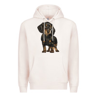 Pale Pink dachshund Premium Hoodie - BarkalooDesign