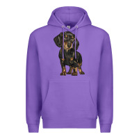 Purple dachshund Premium Hoodie - BarkalooDesign