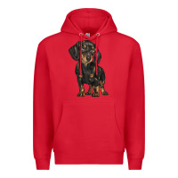 Red dachshund Premium Hoodie - BarkalooDesign