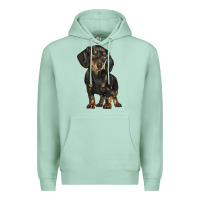 Seafoam dachshund Premium Hoodie - BarkalooDesign