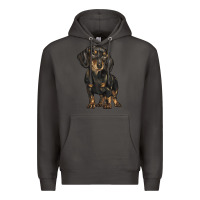 Smoke dachshund Premium Hoodie - BarkalooDesign