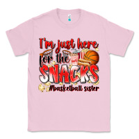 Bubblegum Pink im just here for the snacks basketball sister Classic Tee - Zillion Design Studio
