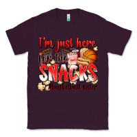 Plum im just here for the snacks basketball sister Classic Tee - Zillion Design Studio