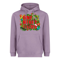 Lavender one merry teacher Heavyweight Hoodie - texasbilliewilder