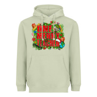 Matcha one merry teacher Heavyweight Hoodie - texasbilliewilder