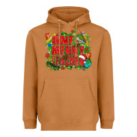 Meerkat one merry teacher Heavyweight Hoodie - texasbilliewilder