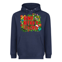 Navy one merry teacher Heavyweight Hoodie - texasbilliewilder