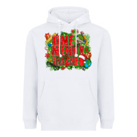 White one merry teacher Heavyweight Hoodie - texasbilliewilder