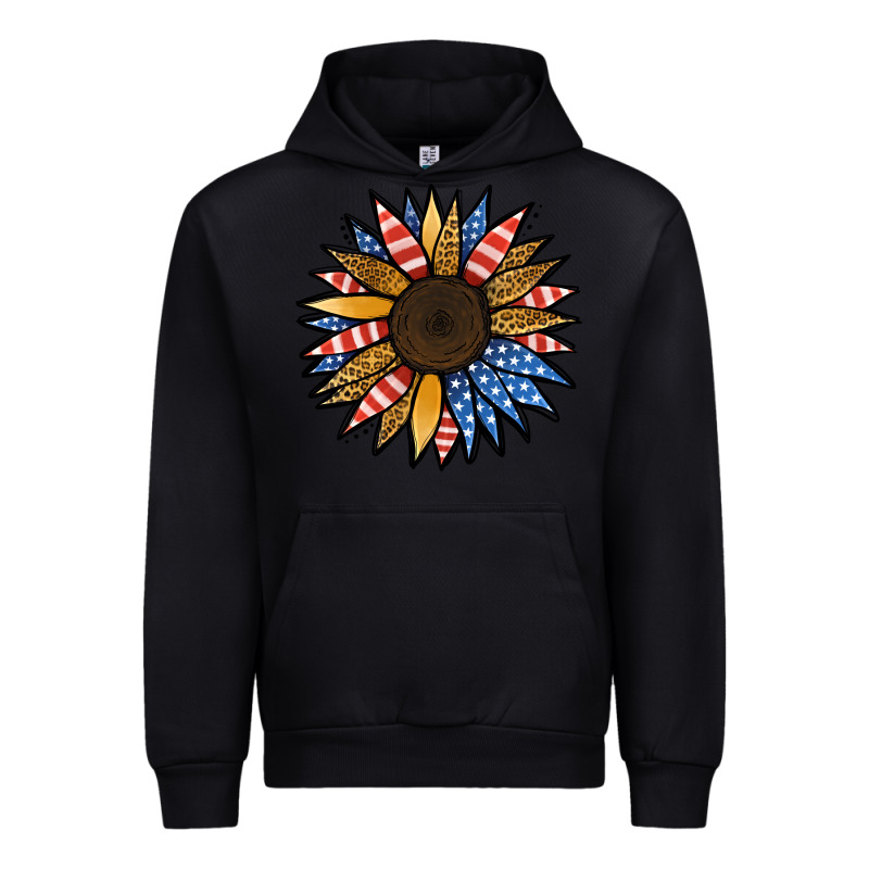 Patriotic Sunflower Urban Hoodie by Jasminsmagicworld | Teevron