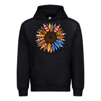 Black Patriotic Sunflower Urban Hoodie - Jasminsmagicworld
