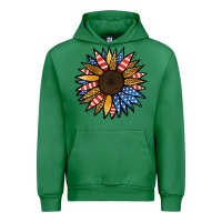 Emerald Patriotic Sunflower Urban Hoodie - Jasminsmagicworld