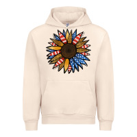 Sandshell Patriotic Sunflower Urban Hoodie - Jasminsmagicworld
