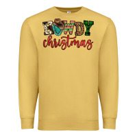 Antique Gold howdy christmas Premium Sweatshirt - FaDigitalArtStudio