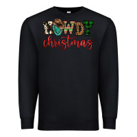 Black howdy christmas Premium Sweatshirt - FaDigitalArtStudio