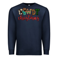Navy howdy christmas Premium Sweatshirt - FaDigitalArtStudio