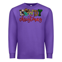 Purple howdy christmas Premium Sweatshirt - FaDigitalArtStudio