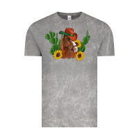 Cloud Rock western horse cowboy hat cactus sunflowers Vintage Tee - Artiststas