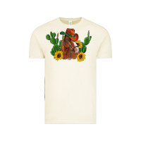 Vintage Arctic western horse cowboy hat cactus sunflowers Vintage Tee - Artiststas