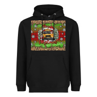 Black Christmas school bus Heavyweight Hoodie - texasbilliewilder
