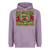 Lavender Christmas school bus Heavyweight Hoodie - texasbilliewilder