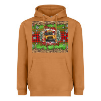 Meerkat Christmas school bus Heavyweight Hoodie - texasbilliewilder