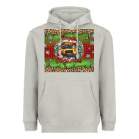 Moon Dust Christmas school bus Heavyweight Hoodie - texasbilliewilder