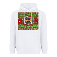 Christmas School Bus Heavyweight Hoodie | Teevron