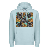 Blue Mist french bulldog Premium Hoodie - BarkalooDesign