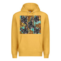 Mustard french bulldog Premium Hoodie - BarkalooDesign