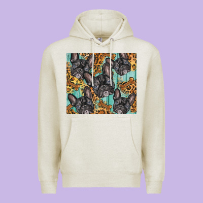 French Bulldog Premium Hoodie Designed By Barkaloodesign