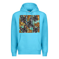 Ocean Blue french bulldog Premium Hoodie - BarkalooDesign