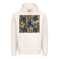 Pale Pink french bulldog Premium Hoodie - BarkalooDesign